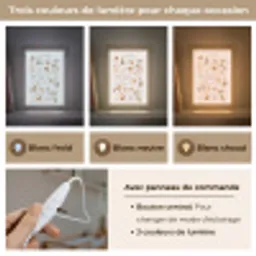 Alfabet - Boerderij - Educatief - Letters leren voor kinderen - Dieren Light Box met kabel (Kinderlampje) klein -USP_lichtkleurFR