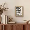 Love - Hart - Beige Light Box met kabel (Wandlamp) klein -sfeer2