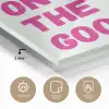 Focus on the good - Beige - Roze plexiglas 5mm klein -sfeer2