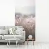 Graspluimen - Wind - Beige - Mistig fotobehang vinyl groot -woonkamer