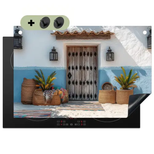 Deur - Manden - Planten Inductie beschemer met haakjes klein -3d