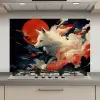 Witte vos - wolken - maan keuken achterwand spatscherm klein -3d_website