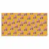 Geel - Rolschaatsen - Patroon Muismat XXL klein 681 -3d_leeg