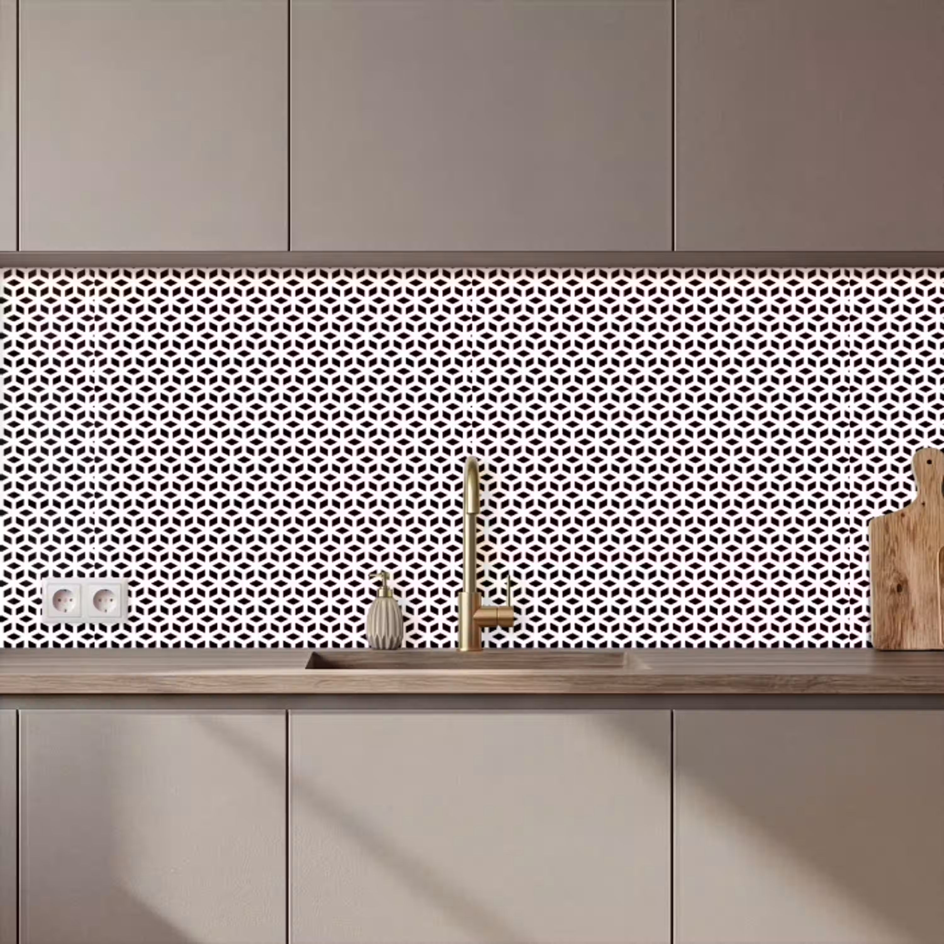 Geometrie - Lijn - Abstract - Patroon keuken achterwand 2 middel 871 zz_3dshopping