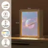 Planeet - Lucht - Wolken - Pasteltinten Light Box met kabel (Tafellamp) klein -USP_NL
