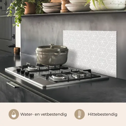Grafisch - Patroon - Modern - Onderbroken keuken achterwand spatscherm klein 900 -usp_NL