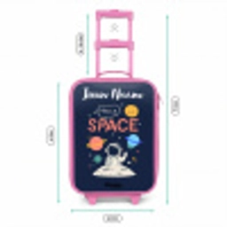 Astronaut - Quote - Planeten - Sterren Kinderkoffer - Roze klein -productfoto_formaten