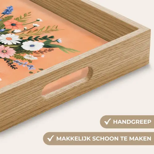 Boeket - Strikje - Quote Dienblad Rechthoek middel -USP_HandgreepNL