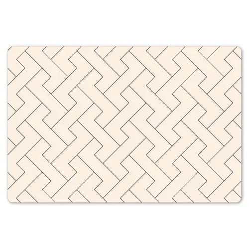 Beige - Zigzag - Patroon Placemat vinyl groot 368 -zzsfeer1_Kitchenyeah-website