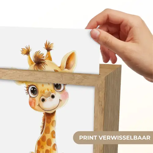 Giraf - Baby dier - Wilde dieren Light Box met kabel (Kinderlampje) klein -USP_websiteprintNL