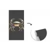 Goud - Krab - Dieren - Zwart fotobehang vinyl groot -3d
