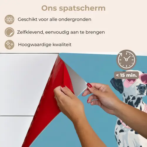 Dalmatiër - Zonnebril - Blauw keuken achterwand spatscherm klein -spatscherm_NL