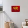 Bloem - Goud - Glazen tuinposter los doek klein -sfeer8