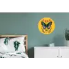 Bloemen - Kleurrijk - Vlinder - Sierlijk Wandcirkel aluminium klein -slaapkamer
