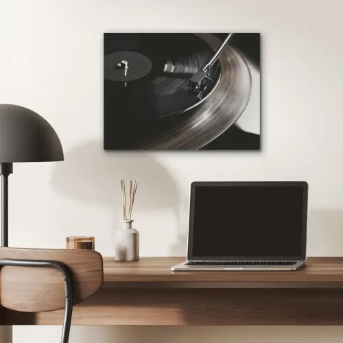 Close-up - Vinylplaat - Platenspeler - Zwart PET vilt klein -sfeer5