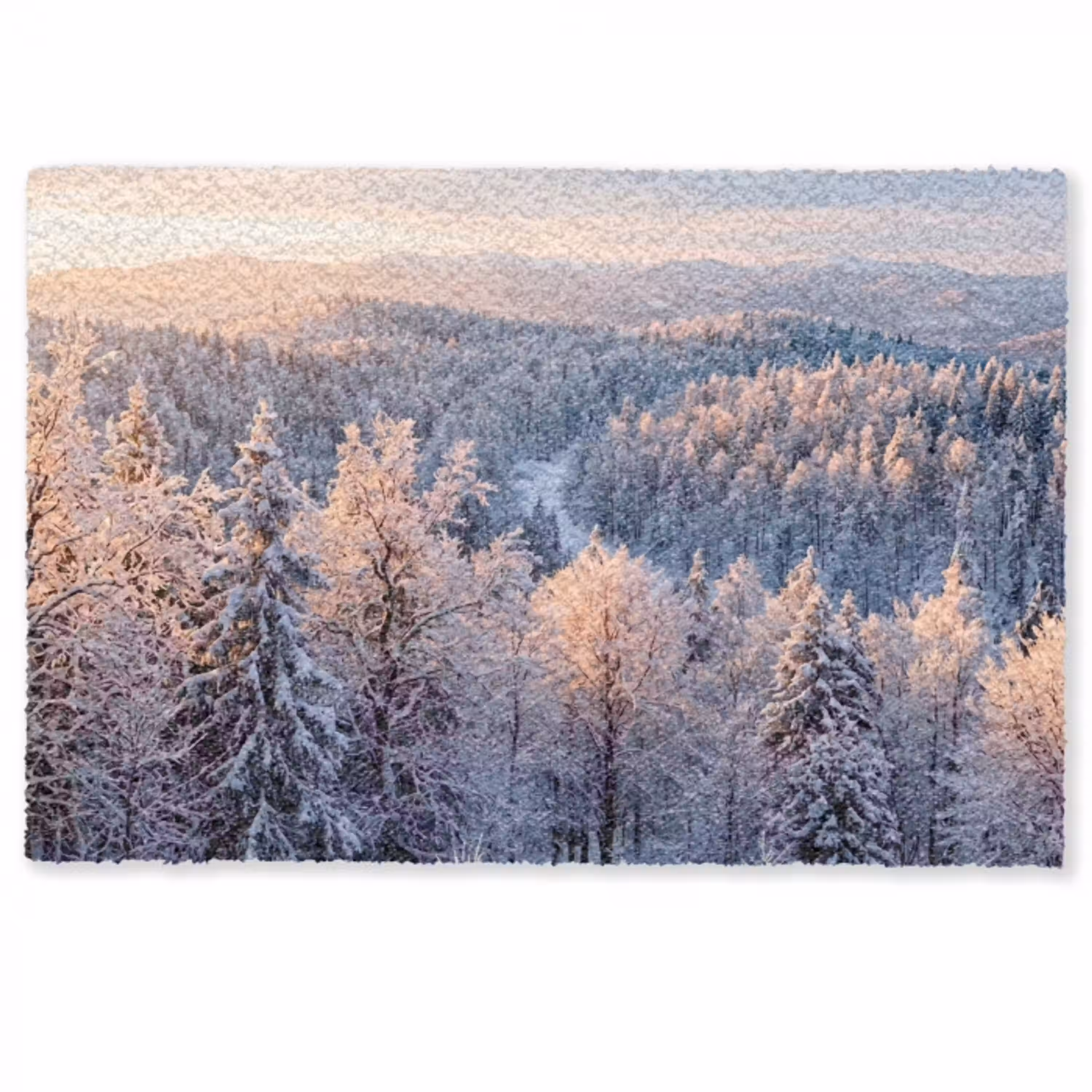 Bos - Bergen - Goud - Winter - Warm Deurmat klein -zkaufland3d