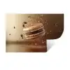 Chocolade - Macarons - Eten - Snoep Muursticker klein -3d