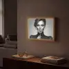 Vrouw - Lolly - Zwart Light Box met batterij (Wandlamp) middel -sfeer1