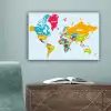 Wereldkaart - Kleuren - Letters - Kinderen - Jongens - Meisjes canvas 2cm klein -sfeer4