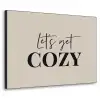 Beige - Winter - Quote - Cozy Textielframe zwart klein -3d