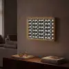 Modern - Patroon - Zwart Light Box met batterij (Wandlamp) middel 907 -sfeer1