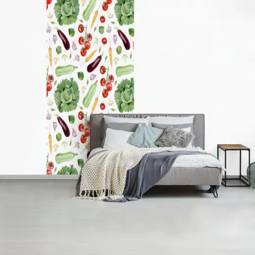 Patroon - Groente - Aquarel fotobehang vinyl groot 64 -slaapkamer