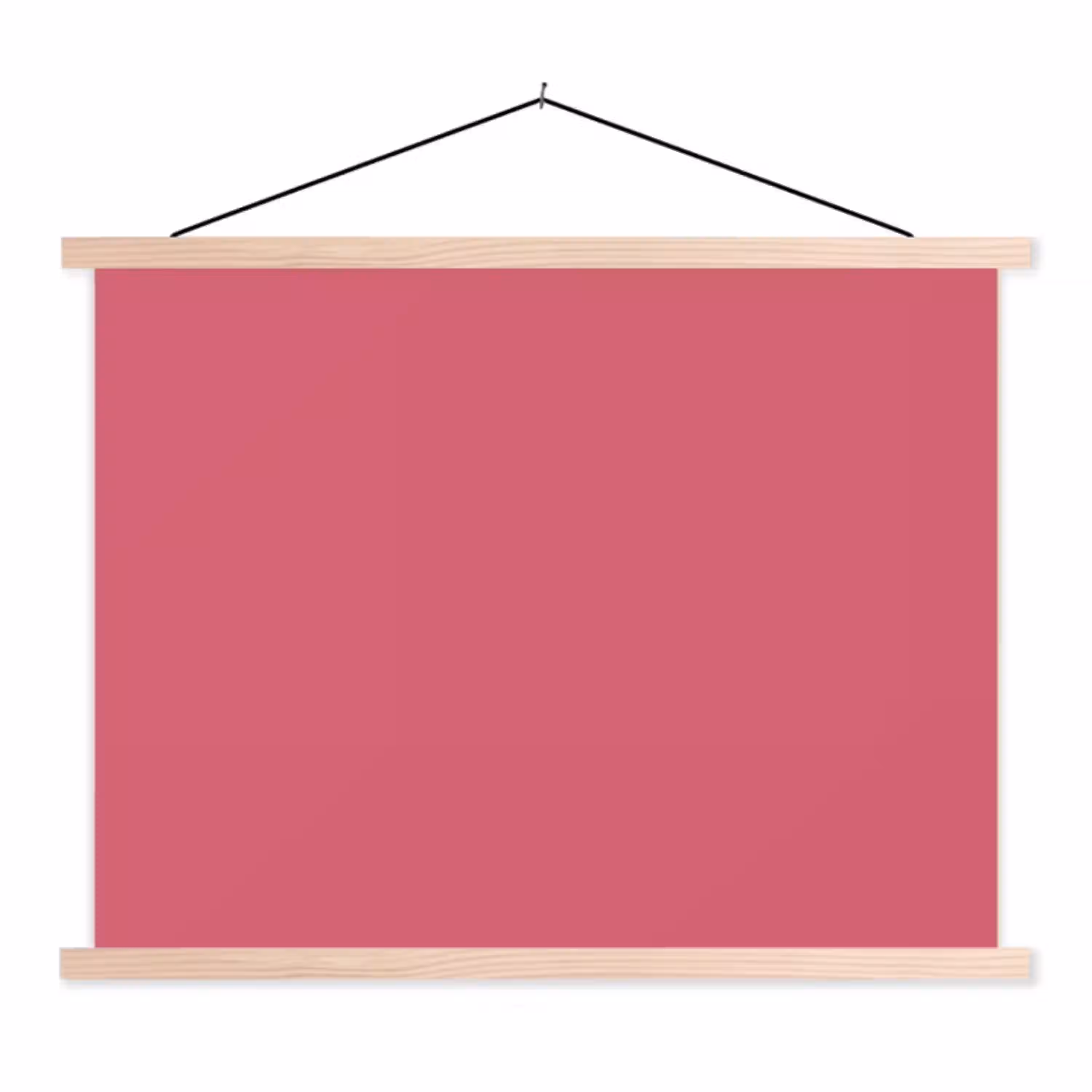 Crimson - Rose - Roze textielposter latten blank klein 122 -3d