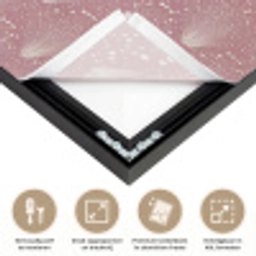 Trendy - Patroon - Roze Textielframe zwart klein 947 -USP_feed_closeupNL