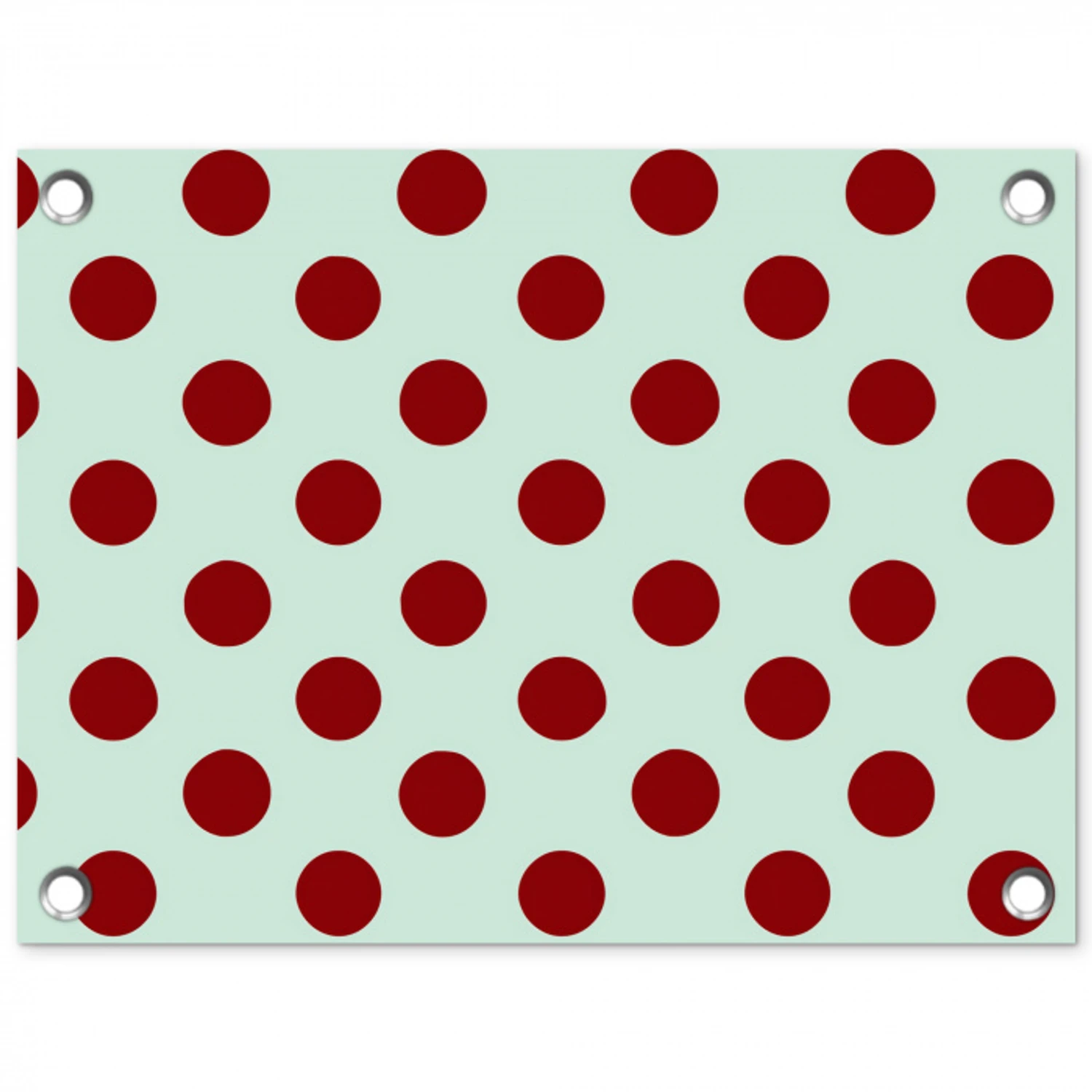 Polka - Dots - Rood tuinposter los doek klein 239 -3d