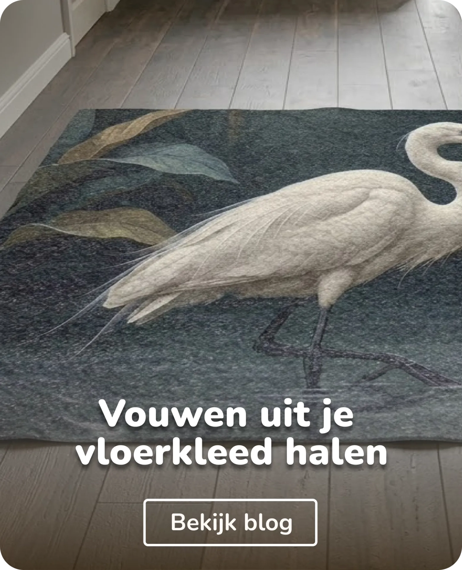 vloerkleed met vouwen erin