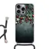 Kerstomlijsting - Hulst - Kleurrijk Hoesje iPhone 16 Pro Max met koord klein -3d