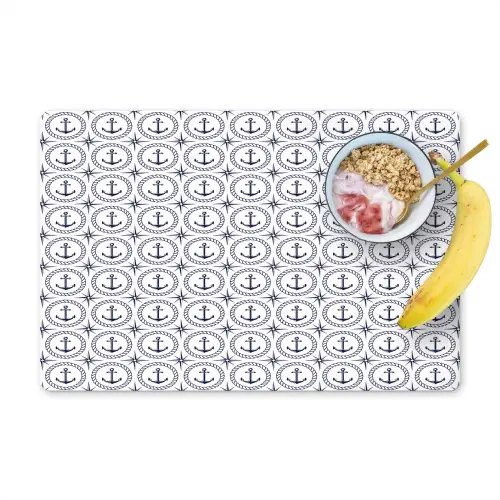 Anker - Haven - Blauw - Wit Placemat vinyl groot 368 -zzzproduct_Kitchenyeah-website