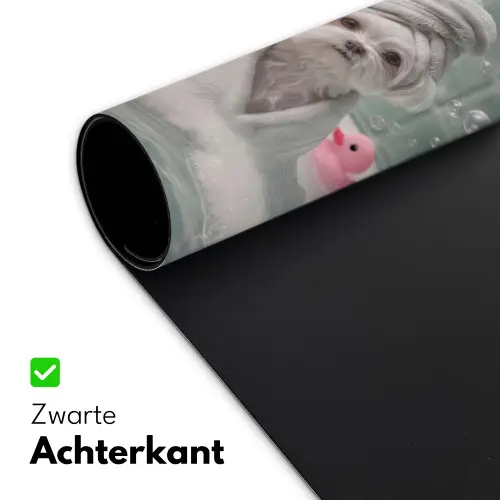 Hondjes - Badkuip - Badeendjes - Handdoeken Muismat XXL klein -sfeer2