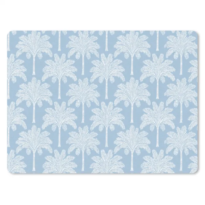 Palmboom - Modern - Blauw muismat rubber klein 262 -3d