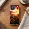 Zonnebloemen - Zonsondergang - Landschap Telefoonhoesje iPhone 17 Pro Max klein -sfeer1