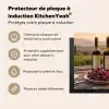 Wijn - Glazen - Druiven - Wijngaard Inductie beschermer vinyl 3mm middel -usfeer2_FR