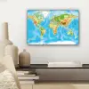 Wereldkaart - Atlas - Kleuren - Kids - Jongens - Meisjes canvas 2cm klein -sfeer6