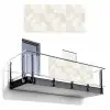 Subtiel - Structuur - Beige Balkonbeschermer Duitsland klein 596 -3d