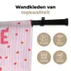 Amore vita sole - Roze - Hartjes Wandkleed katoen klein -sfeer2