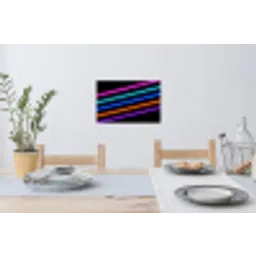 Esthetiek - Retro - Neon Muursticker klein -eettafel