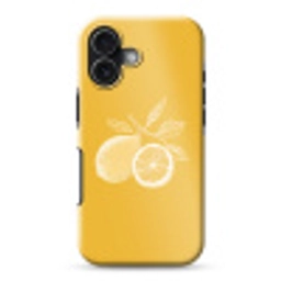 Citroenen - Illustratie - Minimalistisch - Geel Toughcase MagSafe Apple iPhone 17 klein -3d