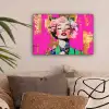 Bloemenkroon - Goud - Vrouw - Portret canvas 2cm klein -sfeer1