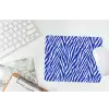 Zebra - Patroon - Kobalt - Blauw muismat rubber klein 262 -witbureau