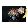 Hout - Vaas - Kleuren - Bloemen Placemat vinyl groot -zzzproduct_Kitchenyeah-website
