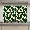 Groen - Organische vlakken - Crème keuken achterwand spatscherm klein 900 -3d_website