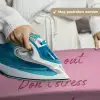Eat me out don't stress me out - Roze - Handgeschreven Wandkleed katoen klein -sfeer9