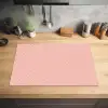 Zalmroze - Strepen - Patroon Inductie beschermer vinyl 3mm klein 276 -sfeer5