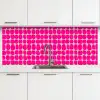 Stippen - Patroon - Roze keuken achterwand 2 middel 871 -3d