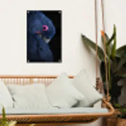 Papegaai - Vogel - Blauw tuinposter los doek klein -sfeer7
