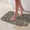 Zebra - Klassiek - Zwart Badmat klein 997 -USP_ZachtNL